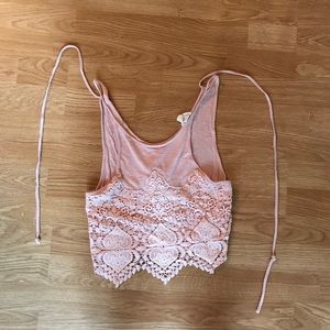LA Hearts crop tank top